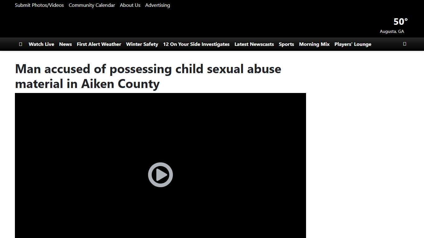 Man accused of possessing child sexual abuse material in Aiken County